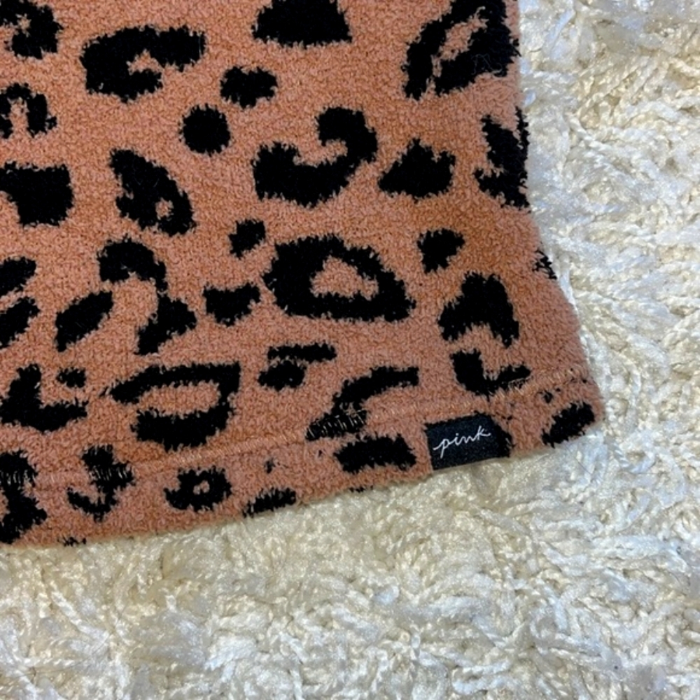Victoria's Secret PINK Fuzzy Cheetah Print Sleep-Tank.